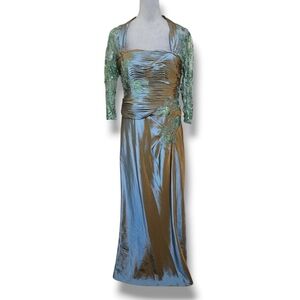 Patra Formal Taffeta Lace Gown Womens Size 10